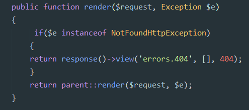 laravel halaman tidak ditemukan